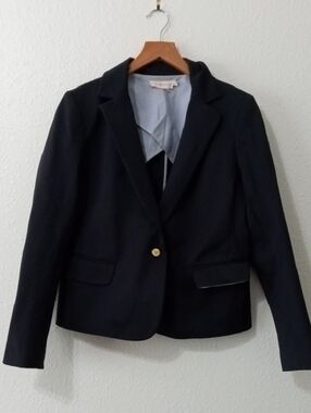 Tory Burch Black Single-Button Blazer